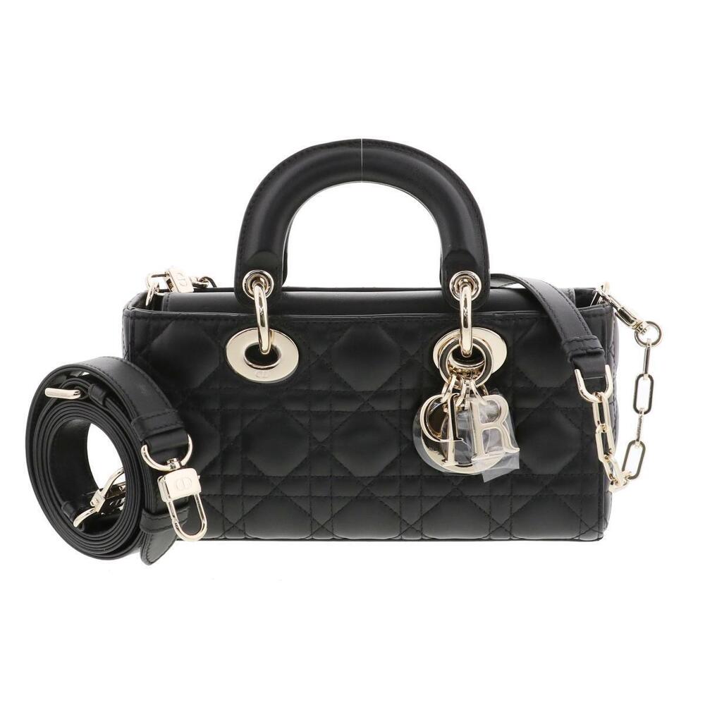 Christian Dior Lady Joy Bag Handbag Black